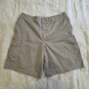 Cherokee Khaki Cargo Shorts Mens Size Large